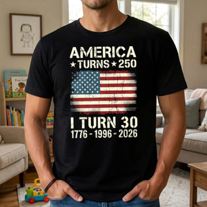 American Turns 250 I Turn 50 - Personalized T-Shirt
