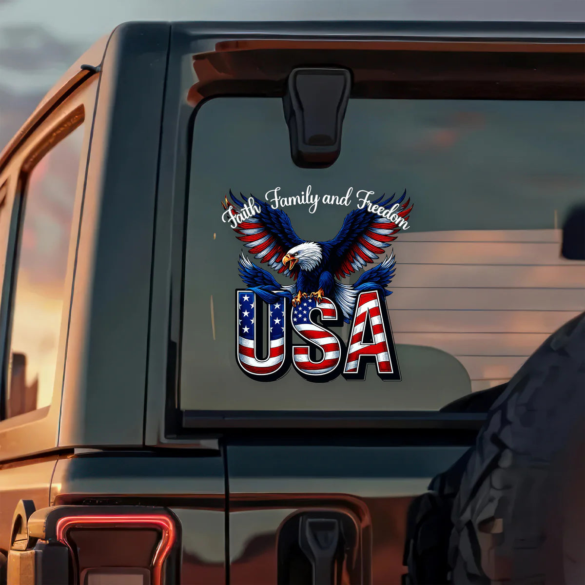 Faith, Family & Freedom America 250 Years Decal Sticker
