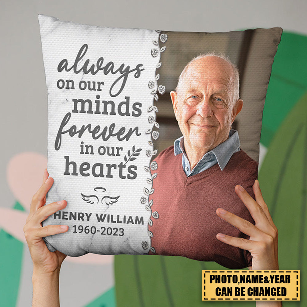 Custom Photo Have No Fear - Memorial Personalized Custom Pillow - Sympathy Gift For Family Members