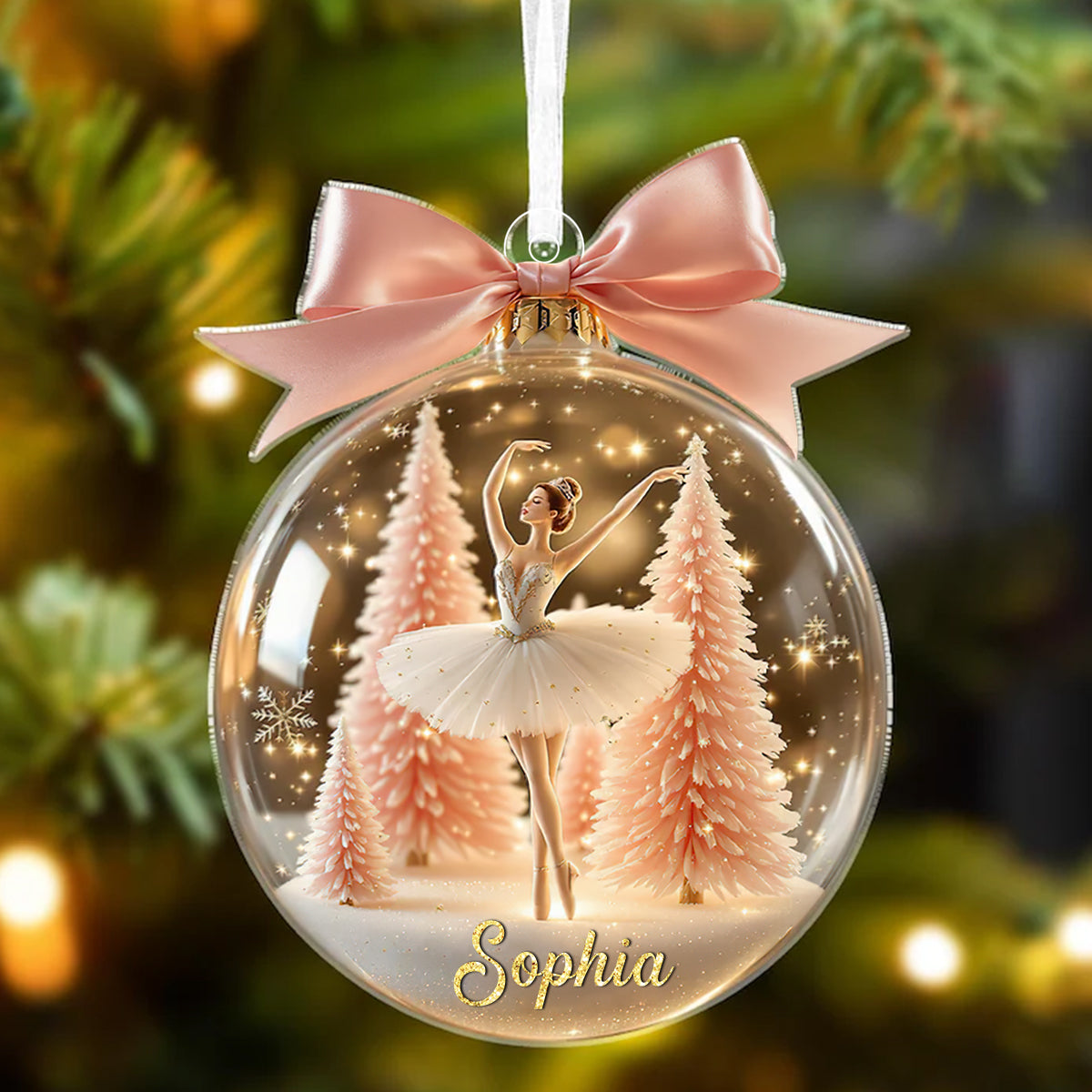 Personalized Ballet Ornament, Christmas Gift For Ballet Lover