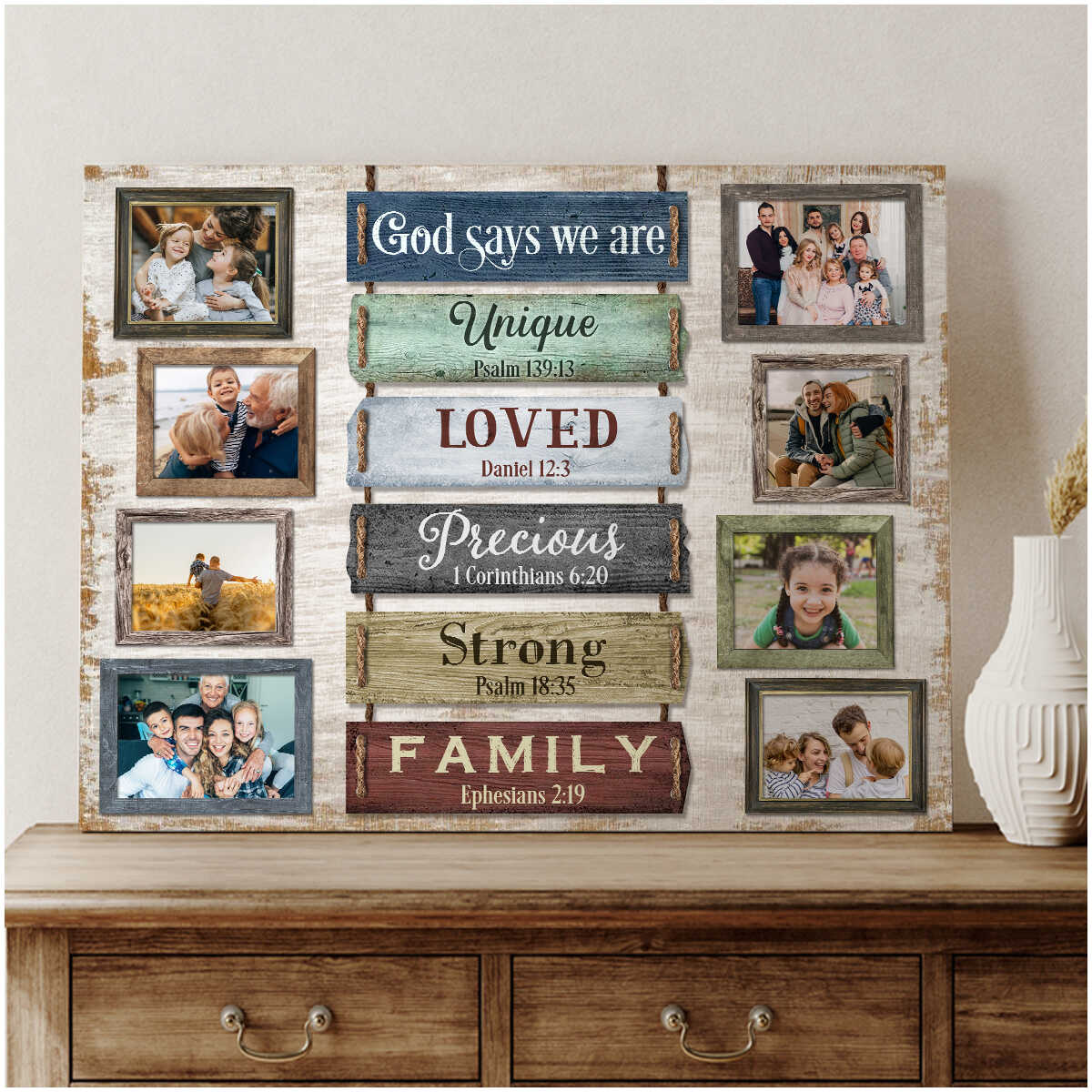 Personalized Family Gift For Christian Unique Poster