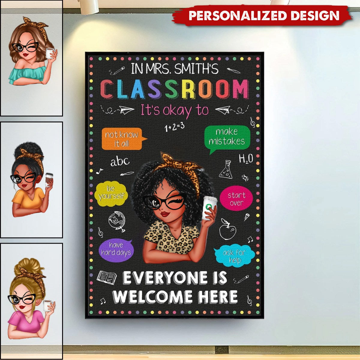 Personalized Custom Poster -Teacher's Day, Appreciation Gift For Teacher