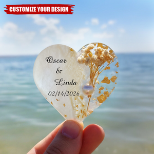 Personalized Magnet Favor, Epoxy magnet, Engagement gift