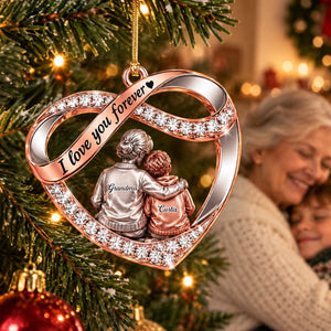 Personalized  Acrylic Ornament - I Love You Forever