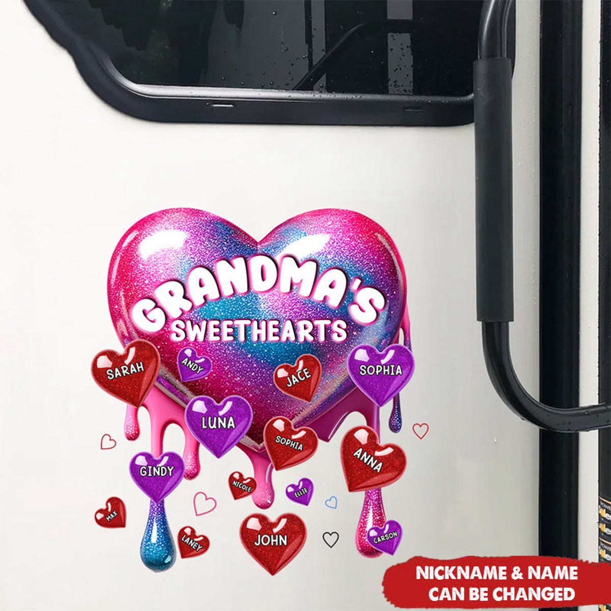 Gift For Grandma's Sweethearts Personalized Sticker