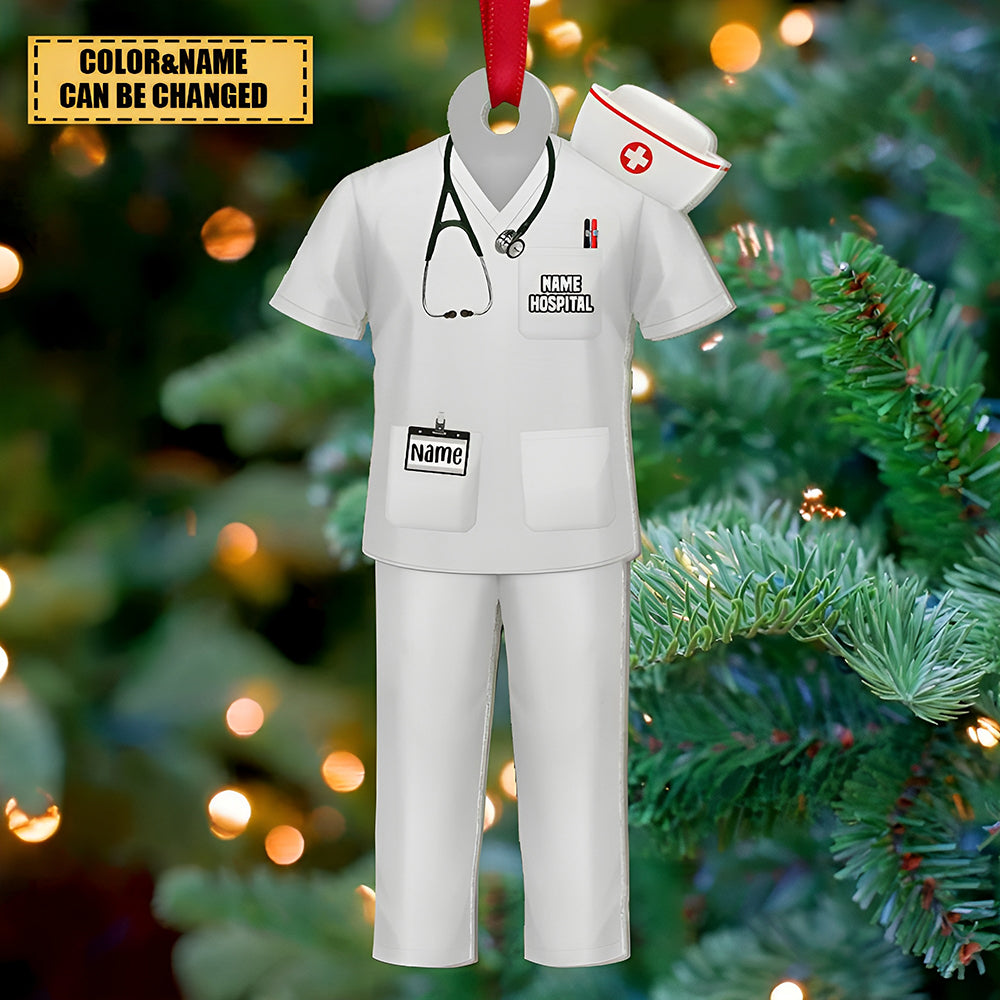 Personalized Nurse Uniform Acrylic Ornament