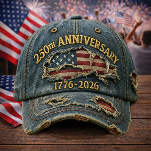 USA 1776 - 2026 Anniversary Baseball Hat, 250th Freedom Cap