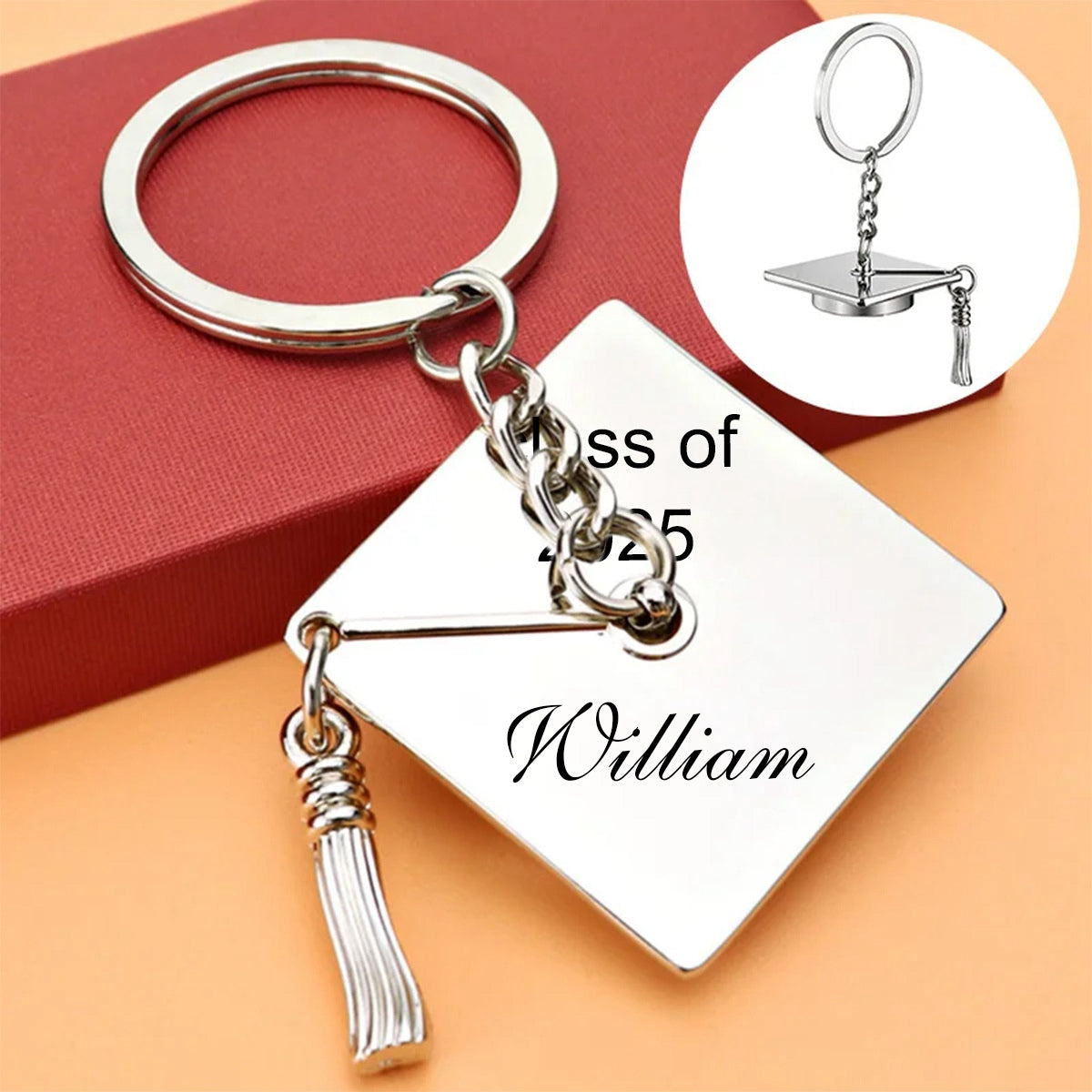 Personalized Graduation Gift-Class 0f 2025-Graduation Keychain