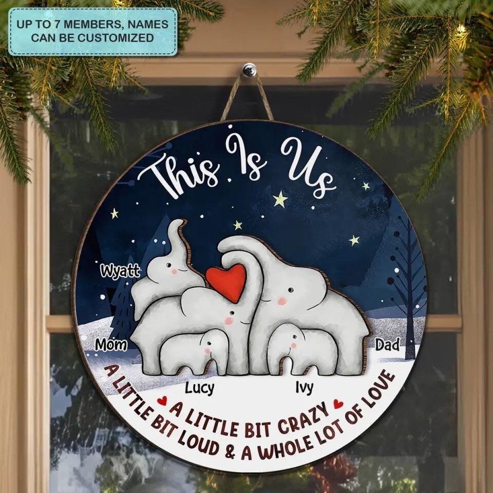 This Is Us - Personalized Custom Door Sign-Gift For Family