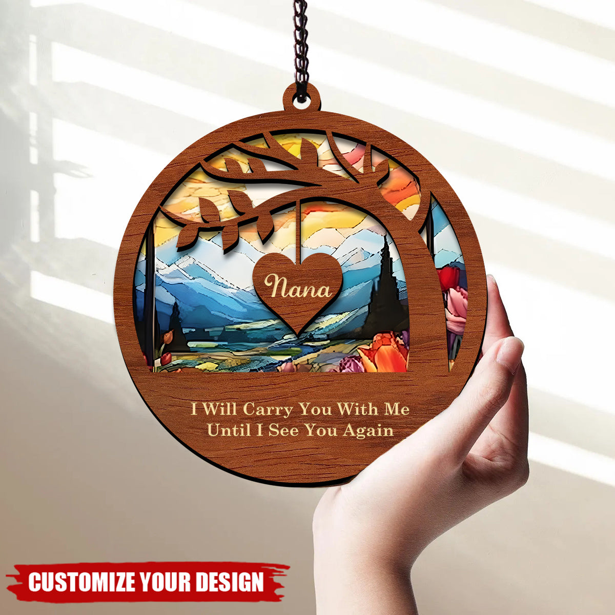Personalized Memorial Suncatcher, Sympathy Gift, Loss Of Dad, Loss Of Mom