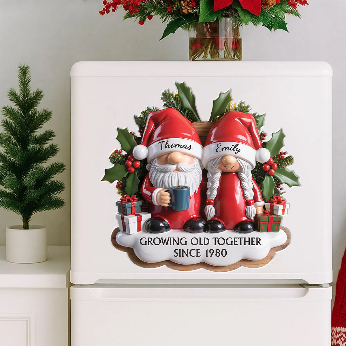 Personalized Couple Fridge Magnet, Anniversary Keepsake Gift