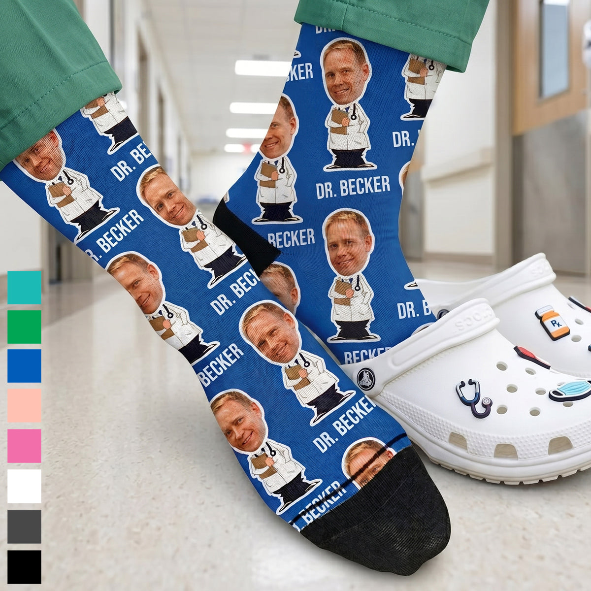 Personalized Doctor Face Socks-Custom Photo Funny Socks Gift For Doctors