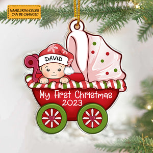 Personalized Transparent Ornament - My 1st Christmas