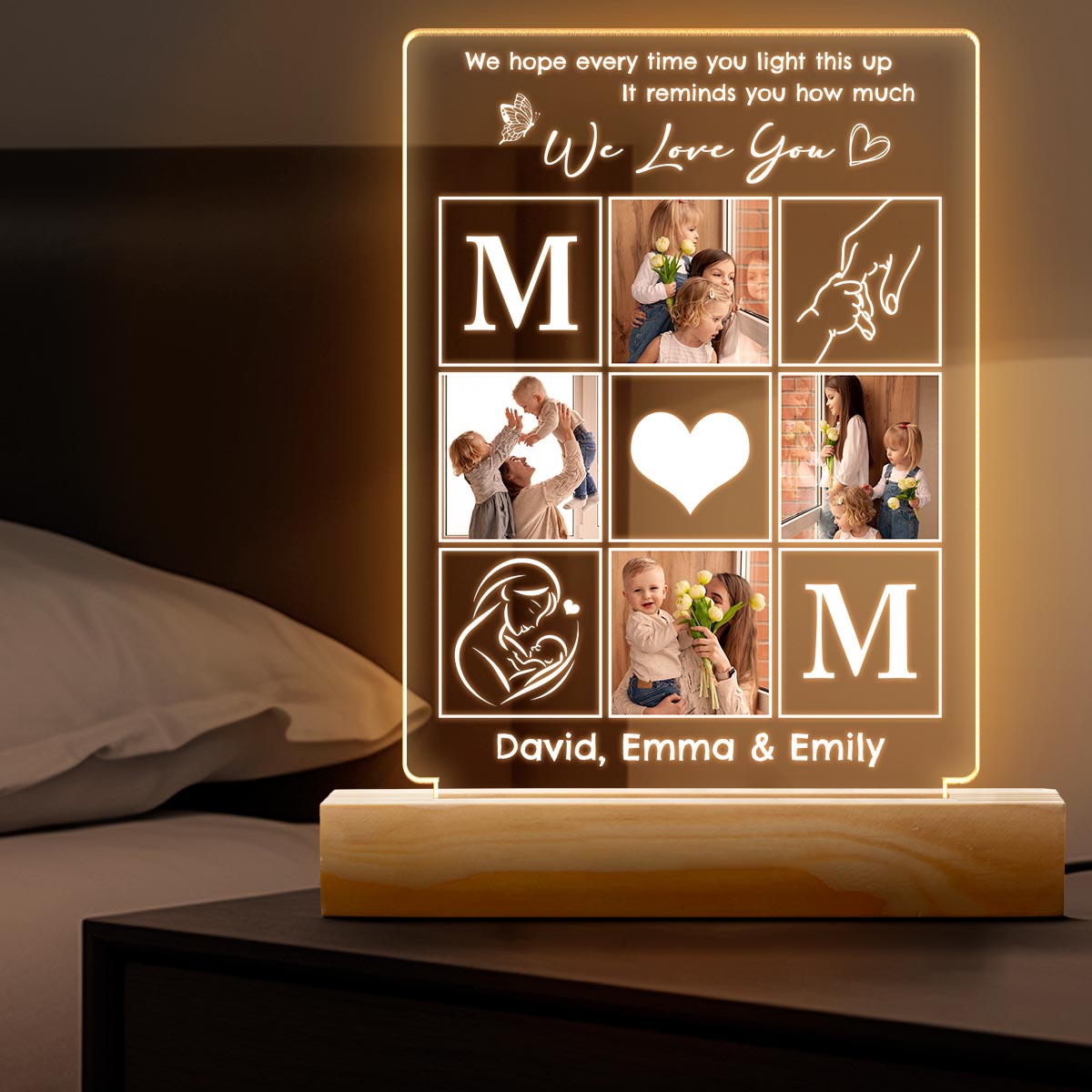 Custom Photo You Are Mom - Personalized 3D LED Light