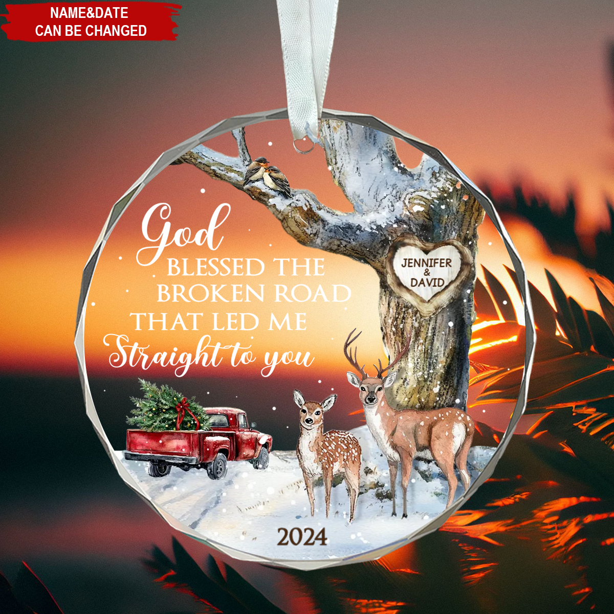 God Blessed The Broken Road That Light me Straight To You-Gift For Couple