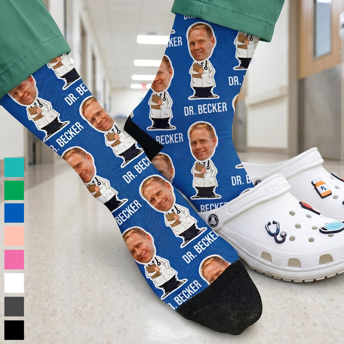 Personalized Doctor Face Socks-Custom Photo Funny Socks Gift For Doctors