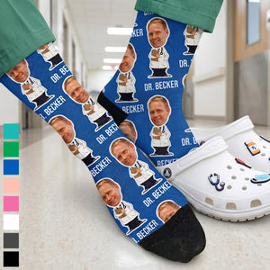 Personalized Doctor Face Socks-Custom Photo Funny Socks Gift For Doctors