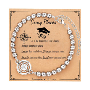 The Aldventure Begins - 2025 Graduate Compass Bracelet