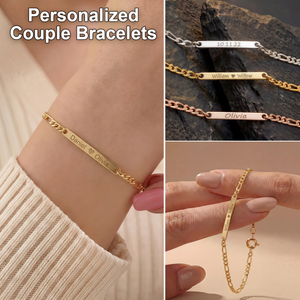 Personalized Engraved Name Bar Bracelet