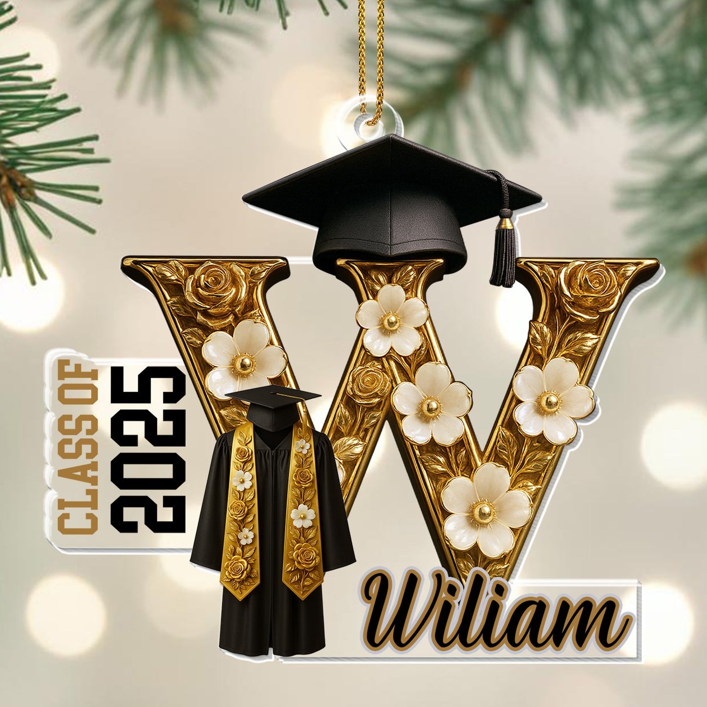 Celebrate Your Graduate, Personalized Custom Acrylic Ornament, Gift For Graduates