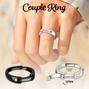 Personalized Engraved Hidden Message Ring, Gift for Him or Her