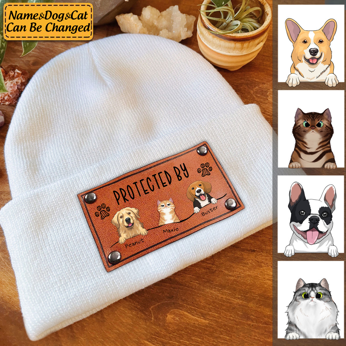 Personalized Custom Baby Beanie - Protected By