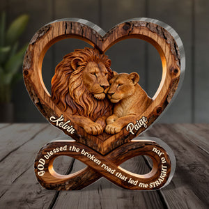 God Blessed The Broken Road That Led Me Straight To You - Personalized Acrylic Plaque