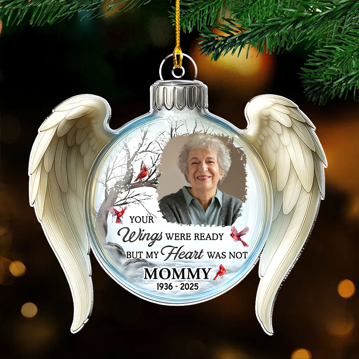 Your Love Still Lives Here - Personalized Ornament Loss Of Mom, Dad