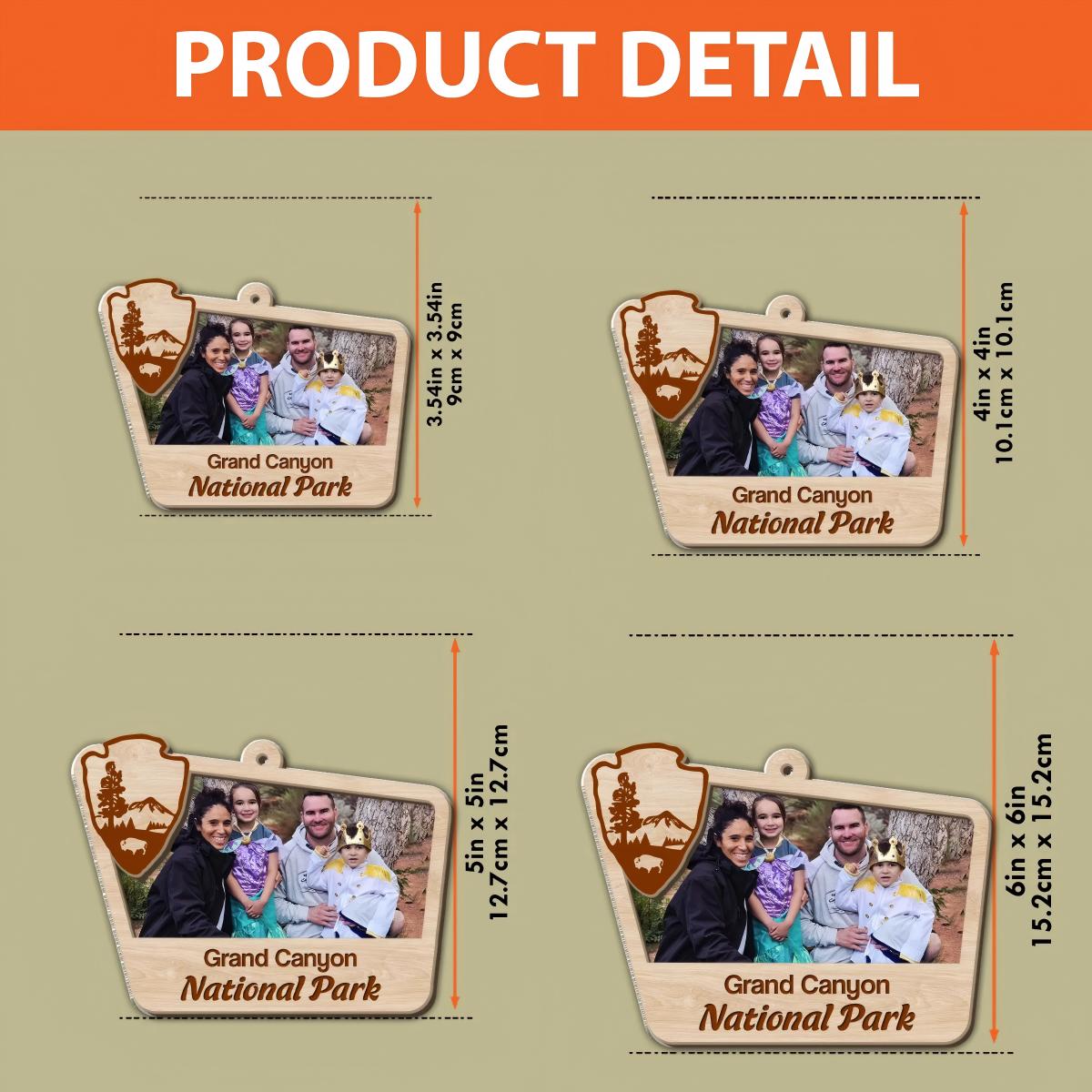 Personalized Road Trip US Park Christmas Ornament