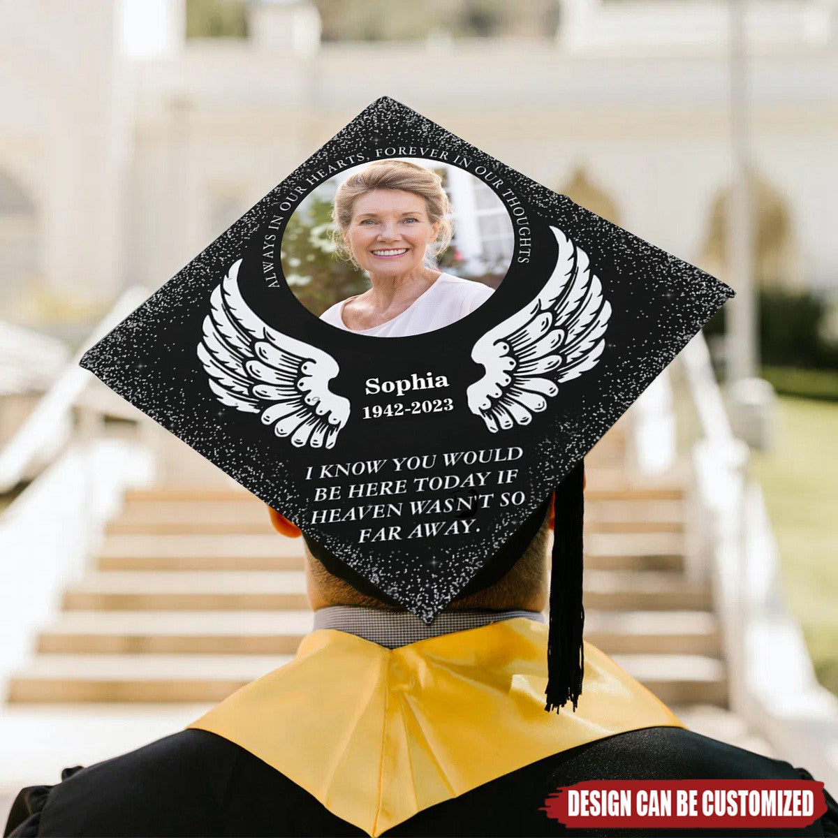 Personalized Memorial Graduation Cap Topper - I Know You Would Be Here ...