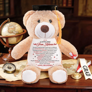 A Little Hug From Heaven Personalized Graduation Teddy Bear