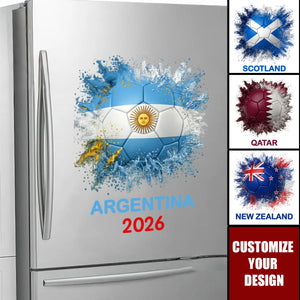 Custom Country Flags - Personalized Soccer Decal