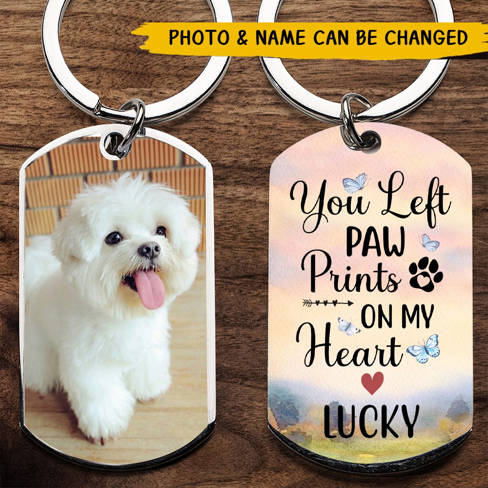 Don't Cry For Me - Personalized Pet Memorial Photo Keychain
