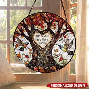 Personalized Tree of Life Suncatcher – Anniversary Gift