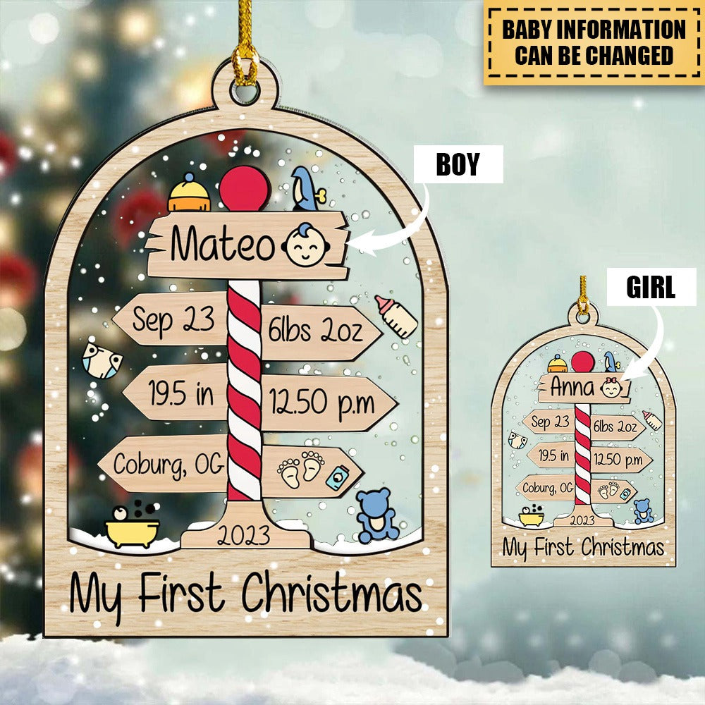 Our Baby Is Magic Of Christmas Family Holiday Christmas Personalized Ornament