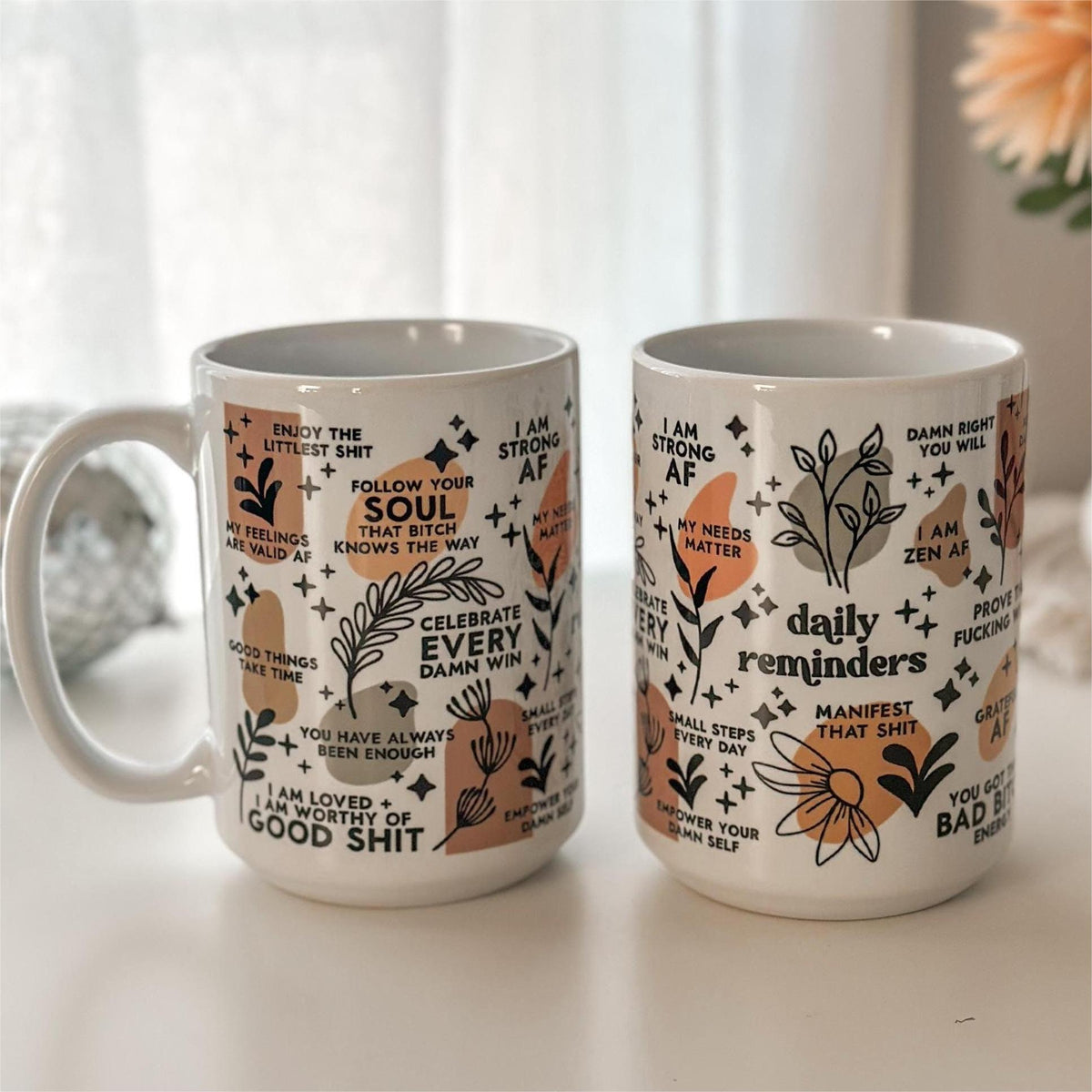 Mental Health Mug Daily Affirmations Cup, Gift For Best Friend