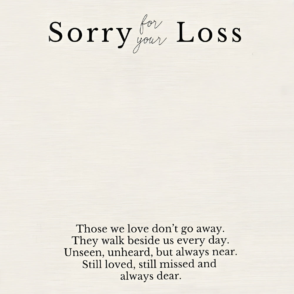 Personalized Those We Love Don't Go Away Memorial Necklace