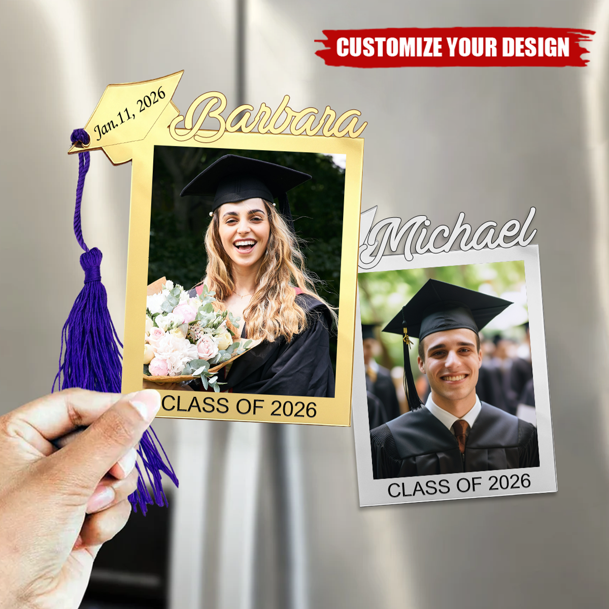 Personalized Graduation 2026 Magnetic Refrigerator Magnet-Gift For Graduates
