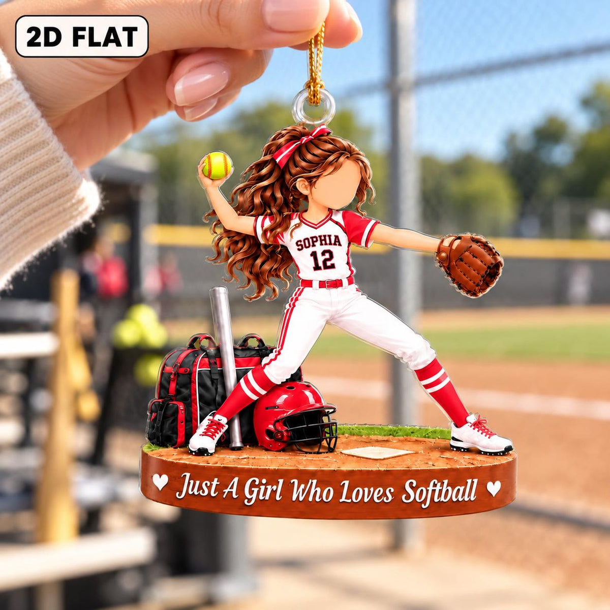 Personalized Volleyball Ornament 2026, Custom Girl Volleyball Player Christmas Ornament