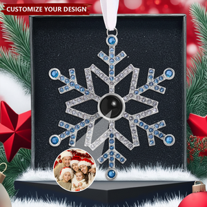 Personalized Snowflake Photo Ornament Custom Projection Ornaments