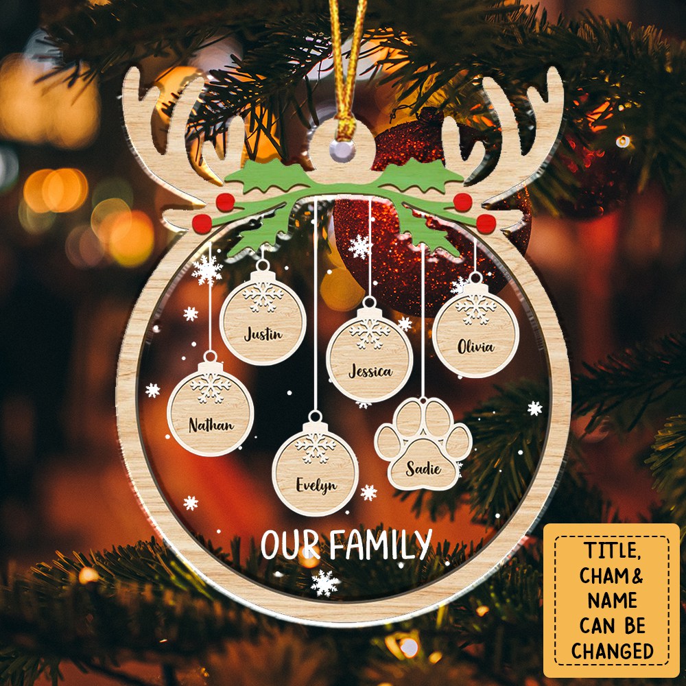 Paw Charm - Personalized Custom Acrylic Ornament