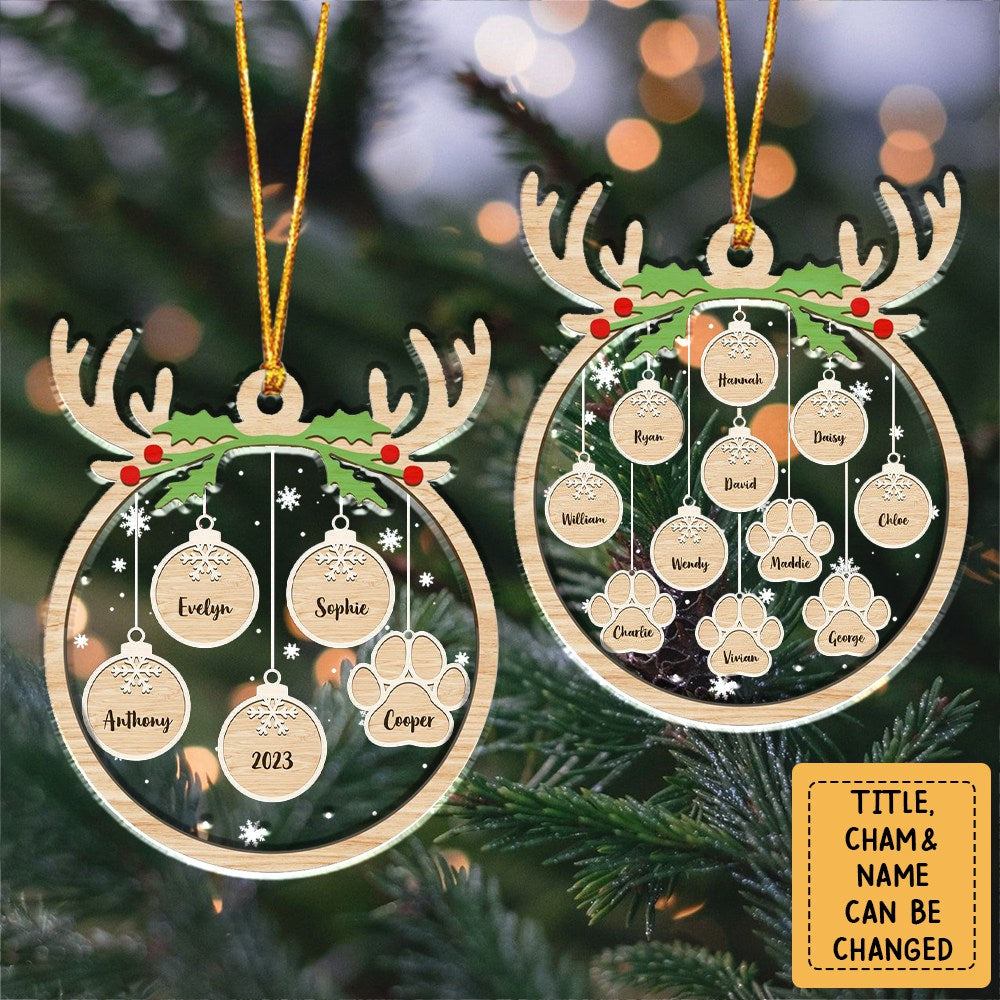 Paw Charm - Personalized Custom Acrylic Ornament