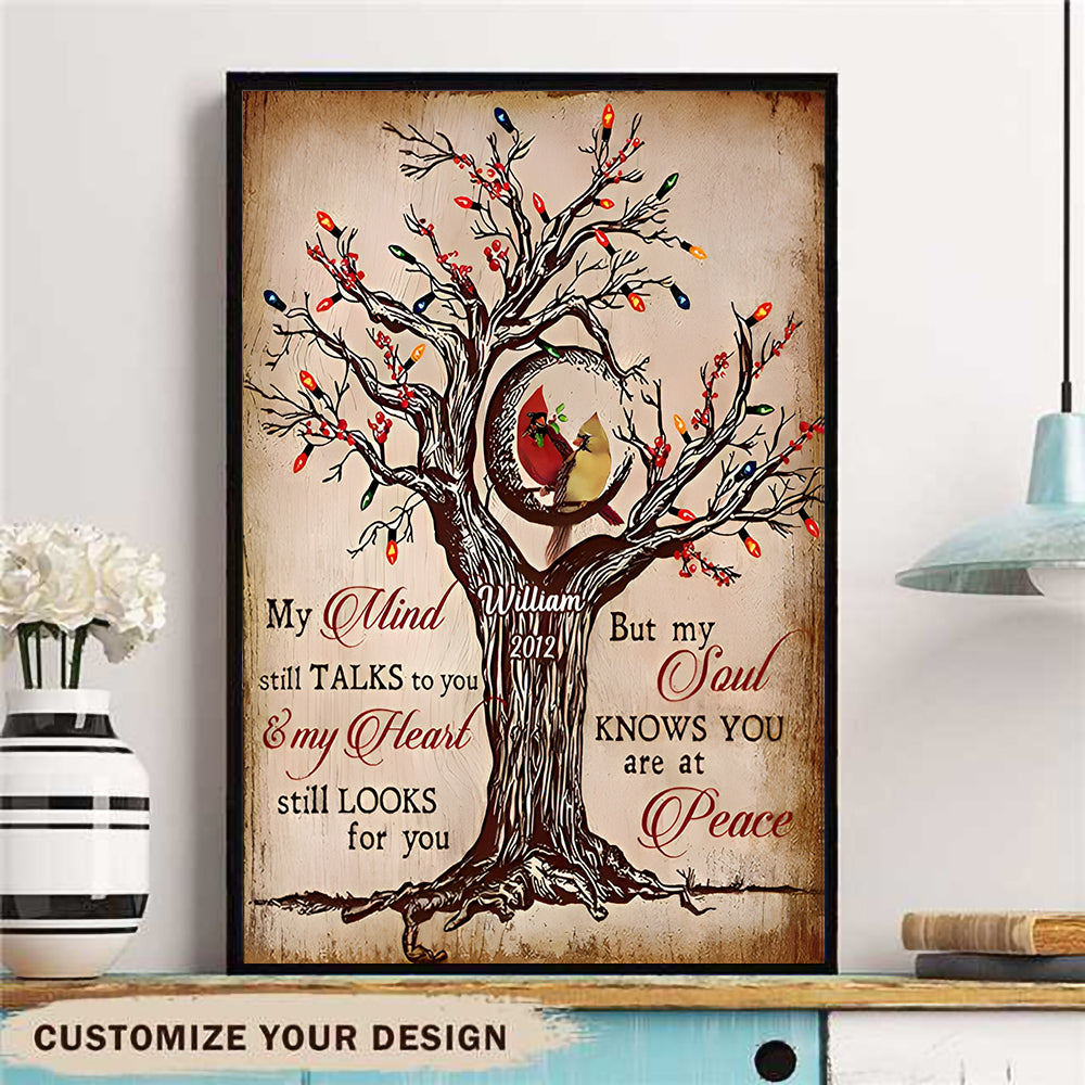 Cardinal My Mind Still Talks To You Canvas