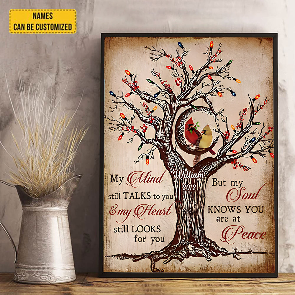 Cardinal My Mind Still Talks To You Canvas