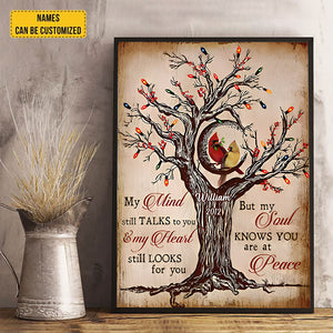 Cardinal My Mind Still Talks To You Canvas