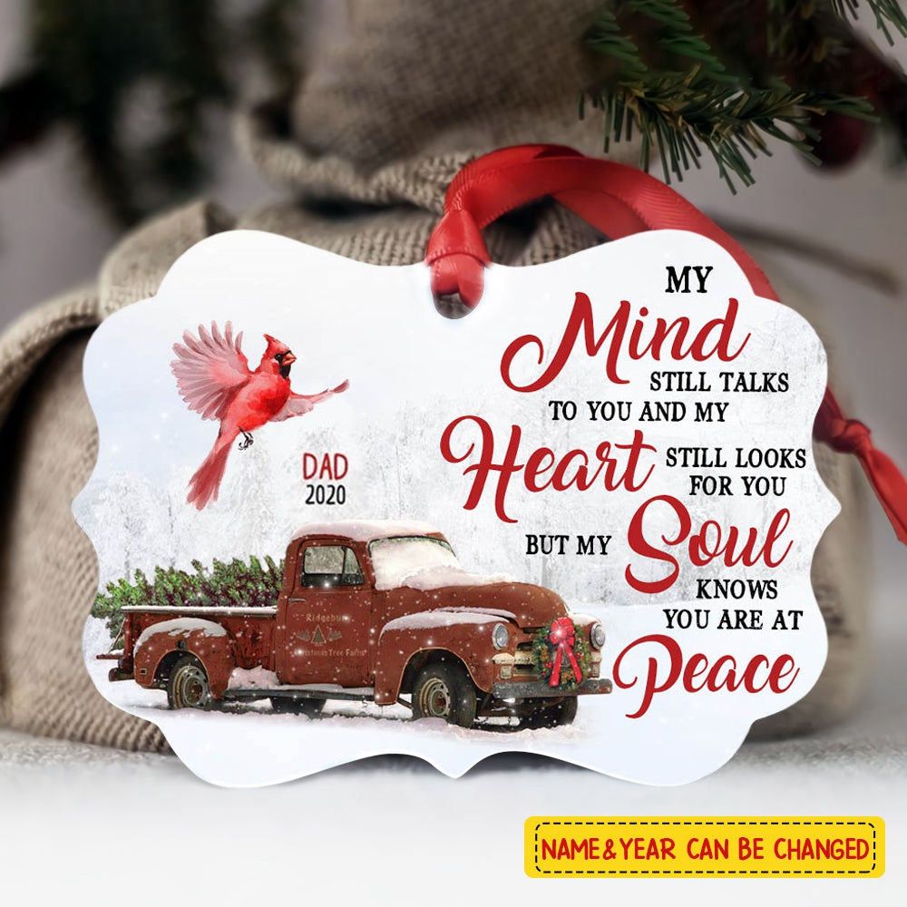 Memorial Cardinal Red Truck Benelux Personalized Ornament