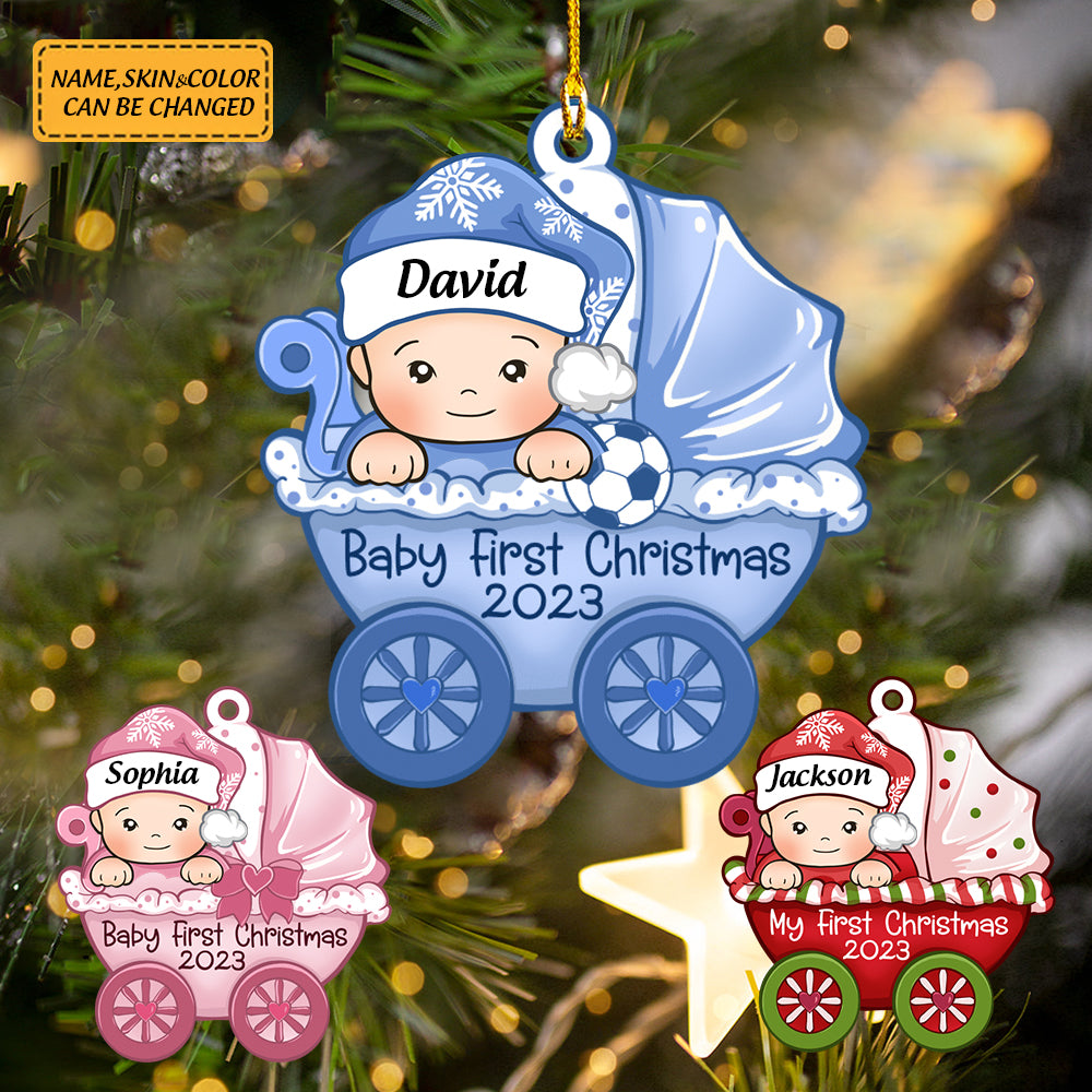 Personalized Transparent Ornament - My 1st Christmas