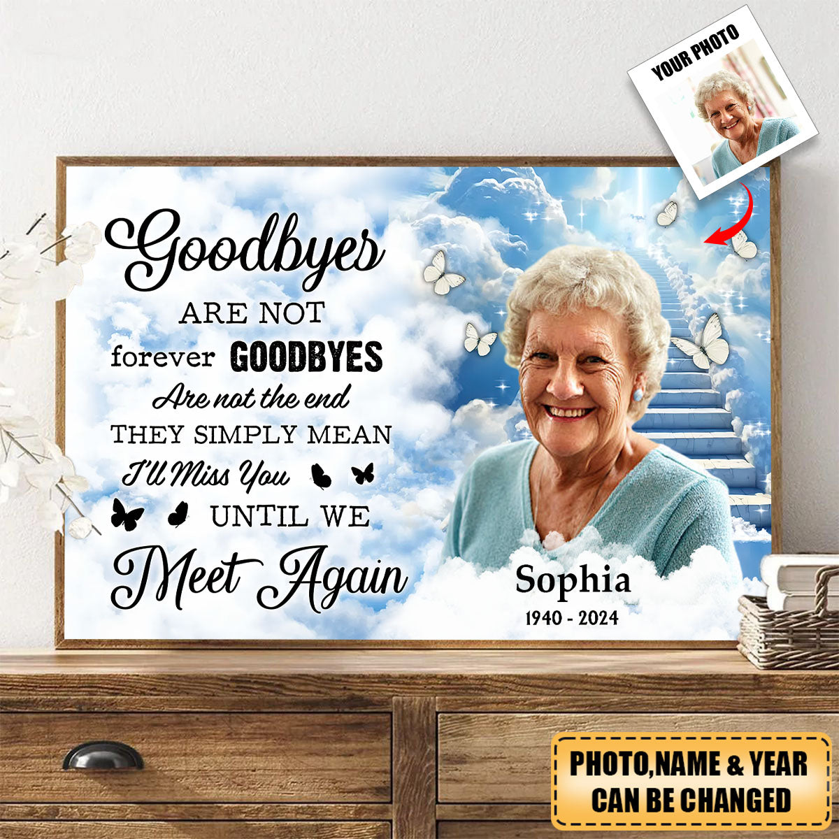 Personalized Memorial Poem Until We Meet Again Poster