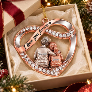 Personalized  Acrylic Ornament - I Love You Forever