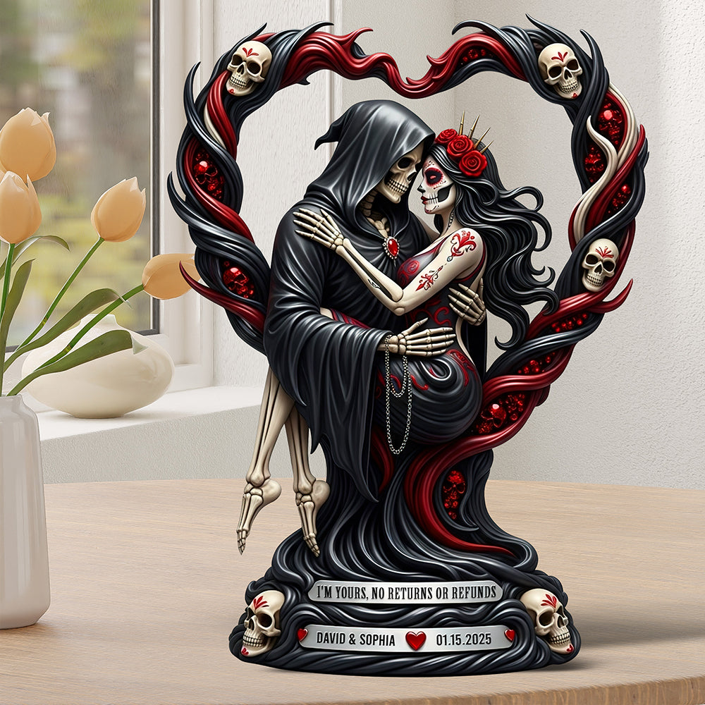 Love To Death Acrylic Plaque Personalized Gifts For Couple